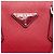 Borsa shopper Prada Saffiano Lux a doppio manico rossa Rosso - vista 5
