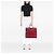 Borsa shopper Prada Saffiano Lux a doppio manico rossa Rosso - vista 6