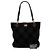 Tote in scamosciato nero con cuciture Chanel CC - vista 10