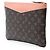 Clutch Louis Vuitton Monogram Daily marrone - vista 2
