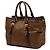 Borsa Prada Vitello Daino Trimmed Tessuto Marrone - vista 2