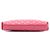 Clutch Kiss Lock in agnello trapuntato rosa Chanel - vista 3