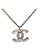Collar con colgante de punta de latón chapado CC Chanel gris - vista 3