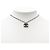Collar con colgante de punta de latón chapado CC Chanel gris - vista 5