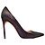 Escarpins à bout pointu métallisés Manolo Blahnik violet foncé Taille 40.5