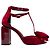 Sandali con tacco a T-strap in velluto rosso Pierre Hardy Taglia 37.5