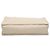 Tote Chanel in pelle di agnello beige con logo CC goffrato e camelia - vista 3