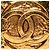 Orecchini a cerchio Chanel CC placcati oro D'oro - vista 5