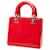 Borsa Lady Dior Medium in vernice rossa Rosso - vista 2