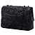 Borsa a tracolla Chanel Jumbo Classic Sequins Single Flap nera Nero - vista 2