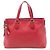 Bamboo Borsa satchel Gucci in pelle rossa con manico in bambù e nappa Rosso