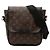 Borsa a tracolla Louis Vuitton Monogram Macassar Bass PM marrone