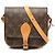 Borsa a tracolla Louis Vuitton Monogram Cartouchiere PM marrone