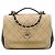 Borsa Chanel Medium CC Quilted Suede Business Affinity Flap Beige