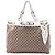 Borsa Tote Gucci Large GG Canvas Positano beige