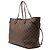 Borsa Tote Neverfull GM in Damier Ebene marrone Louis Vuitton - vista 2