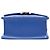 Chanel Small CC Chevron Umschlag-Crossbody-Tasche aus blauem Kalbsleder - Ansicht 3