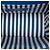 Chanel Small CC Chevron Umschlag-Crossbody-Tasche aus blauem Kalbsleder - Ansicht 4