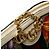 Borsa a tracolla Gucci Small GG Supreme Flora Ophidia Dome marrone - vista 7