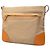 Borsa a tracolla Prada in tela marrone con logo - vista 2