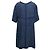 Chanel Tweed Kurzarmkleid Marine Größe FR 50 Blau - Ansicht 3