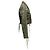Giacca in pelle con lacci Olive Rodarte per Opening Ceremony Taglia US S Verde - vista 2