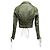 Giacca in pelle con lacci Olive Rodarte per Opening Ceremony Taglia US S Verde - vista 3