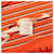 Sciarpa in seta Orange Hermès Triangular H Au Galop Arancione  - vista 3