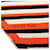Sciarpa in seta Orange Hermès Triangular H Au Galop Arancione  - vista 5