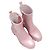 Rosa Moncler Absatz-Gummiregenstiefel Größe 38 Pink - Ansicht 2