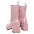 Rosa Moncler Absatz-Gummiregenstiefel Größe 38 Pink - Ansicht 4