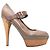 Mary Jane con plateau e punta aperta marrone Marni Taglia US 10