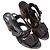 Hermès Sandalias de plataforma en charol negro Hermes Talla 37 - vista 2