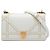 Borsa a tracolla Diorama in agnello borchiato bianco Dior Medium