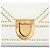Borsa a tracolla Diorama in agnello borchiato bianco Dior Medium - vista 6