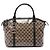 Borsa Satchel Gucci Medium GG Crystal Charm Beige