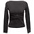 Valentino Garavani Schwarzer Valentino Pullover aus Virgin Wool mit U-Boot-Ausschnitt Größe US S