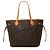 Borsa Tote Louis Vuitton Monogram Neverfull MM marrone
