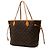 Borsa Tote Louis Vuitton Monogram Neverfull MM marrone - vista 2