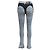 Thierry Mugler Vaqueros bitono Mugler Light Wash & Black Talla US 27 Azul - vista 3