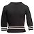 Valentino Garavani Schwarz-Weiß gestreifter Valentino Pullover Größe US S - Ansicht 4