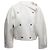 Céline White Celine Double-Breasted Shearling Jacket Size US 6 - view 2