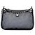 Clutch Chanel CC in mesh e agnello lucido con borsa a tracolla con catena nera Nero