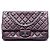 Borsa a tracolla Chanel Reissue 2.55 Double Flap in pelle di vitello invecchiata trapuntata viola 225