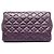 Borsa a tracolla Chanel Reissue 2.55 Double Flap in pelle di vitello invecchiata trapuntata viola 225 - vista 3