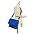 Borsa a tracolla Blue Fendi FF Lock - vista 9