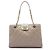 Tote Daily Walk em couro de vitelo glacê acolchoado bege Chanel