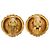 Orecchini a clip Chanel CC placcati oro con motivo conchiglia D'oro - vista 2