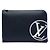 Pochette Jour GM Taurillon Initials Circle blu Louis Vuitton