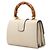 Borsa Dionysus Gucci in pelle di vitello e bambù bianco con tracolla Web - vista 2